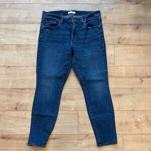 LOFT Dark Blue Skinny Jeans